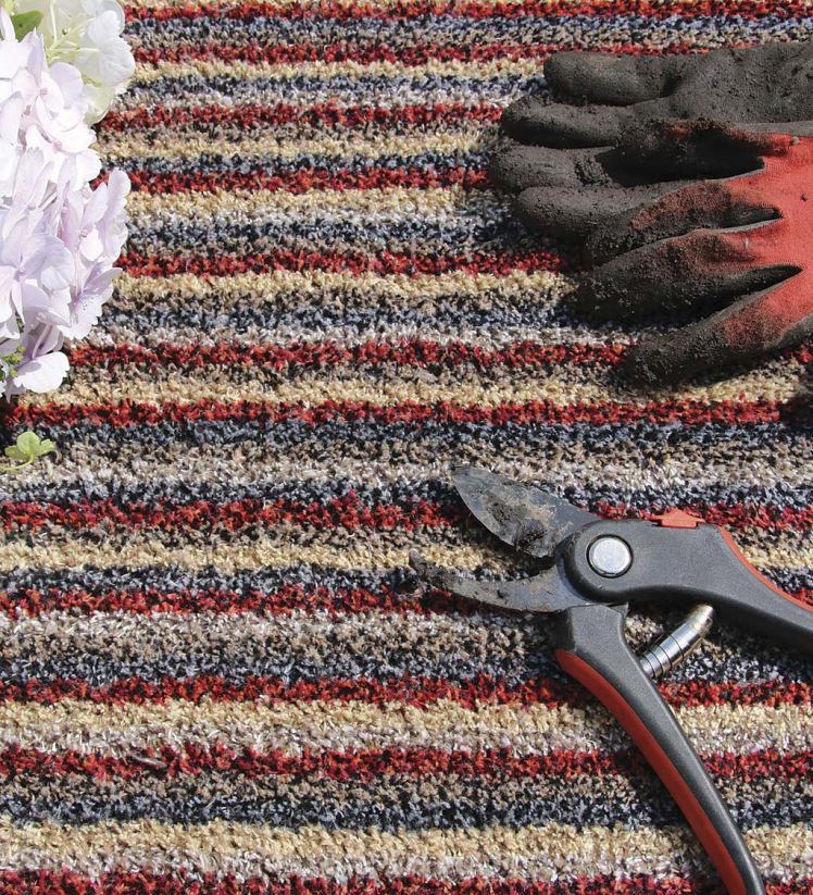 Plow & Hearth cour et jardin coton/microfibre mon tapis tapis de boue anti-saleté 0BNZ1018