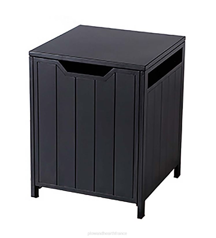 Plow & Hearth cour et jardin couvercle de réservoir de propane à lattes en acier estampé - noir 0BNZ1019