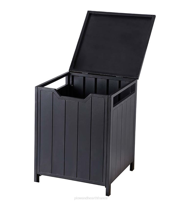 Plow & Hearth cour et jardin couvercle de réservoir de propane à lattes en acier estampé - noir 0BNZ1019