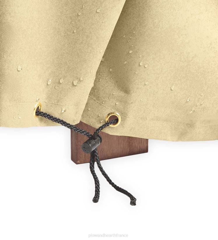 Plow & Hearth cour et jardin housse de canapé de luxe à siège profond - beige 0BNZ1028