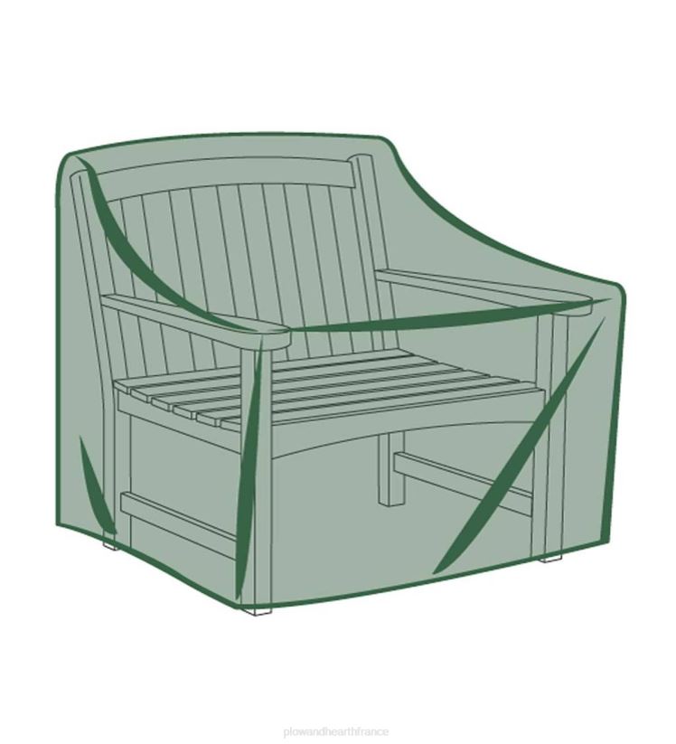 Plow & Hearth cour et jardin housse de chaise classique à siège profond - vert 0BNZ1023