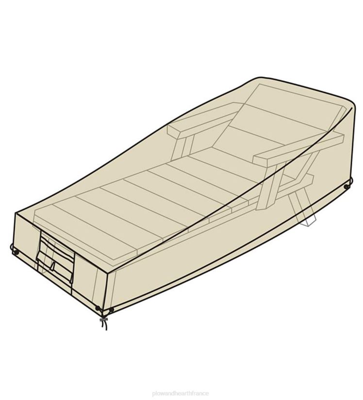 Plow & Hearth cour et jardin housse de méridienne de luxe - beige 0BNZ1070