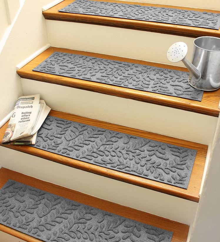 Plow & Hearth cour et jardin marches d'escalier en buis - gris 0BNZ1009