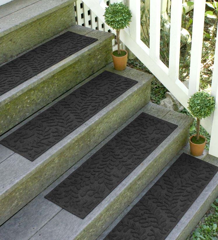 Plow & Hearth cour et jardin marches d'escalier en buis - gris 0BNZ1009