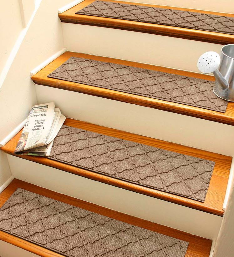 Plow & Hearth cour et jardin marches d'escalier géométriques - pierre bleue 0BNZ1032