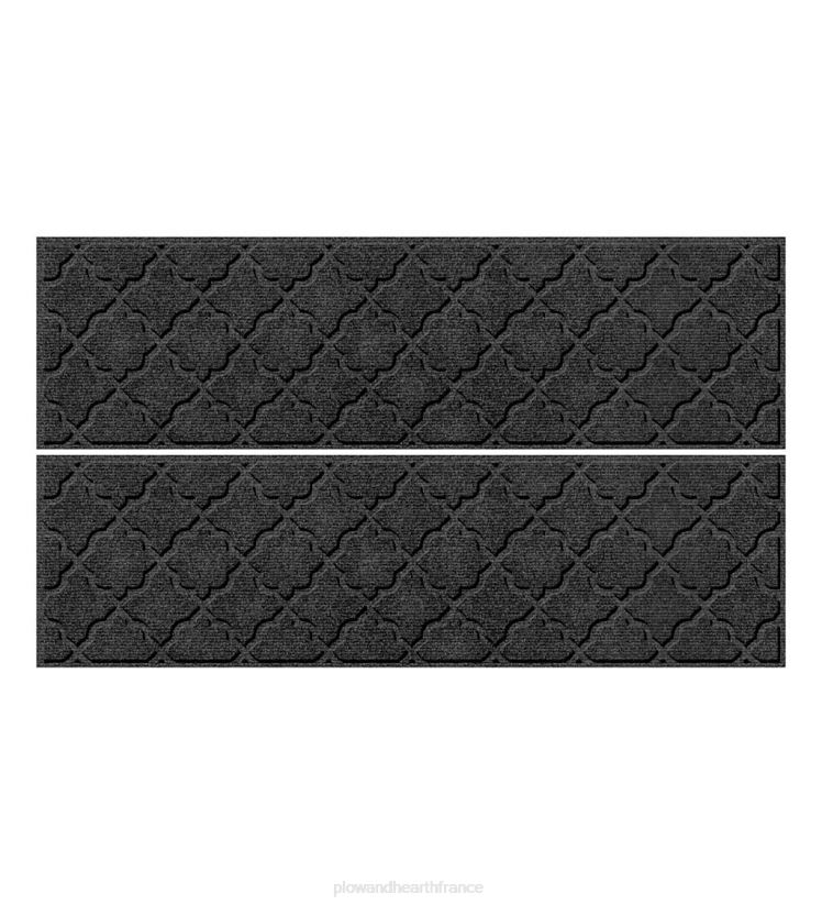 Plow & Hearth cour et jardin marches d'escalier géométriques - pierre bleue 0BNZ1032