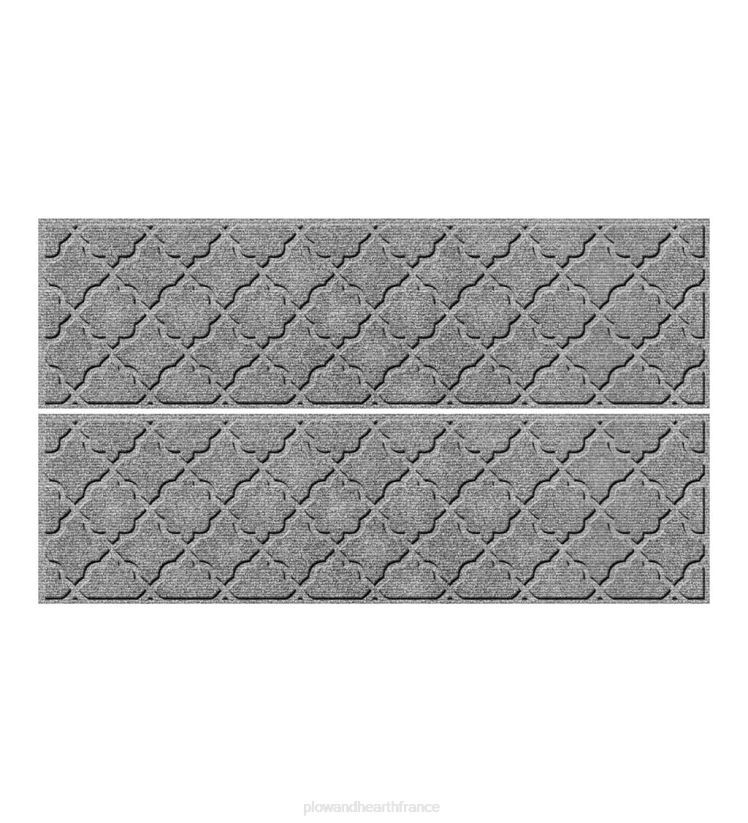 Plow & Hearth cour et jardin marches d'escalier géométriques - pierre bleue 0BNZ1032