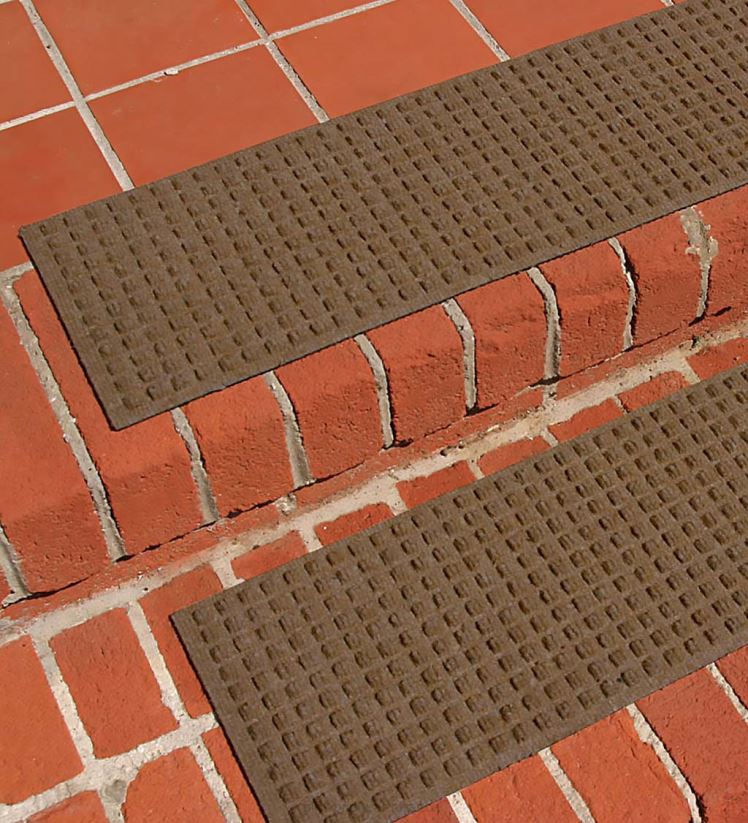 Plow & Hearth cour et jardin marches d'escalier gaufrées - gris 0BNZ1042