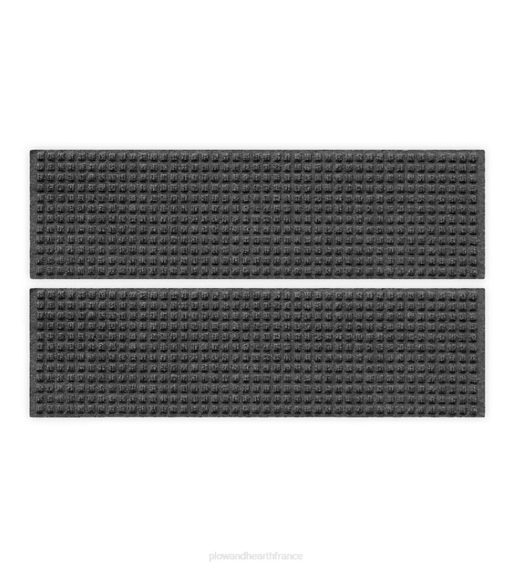 Plow & Hearth cour et jardin marches d'escalier gaufrées - gris 0BNZ1042