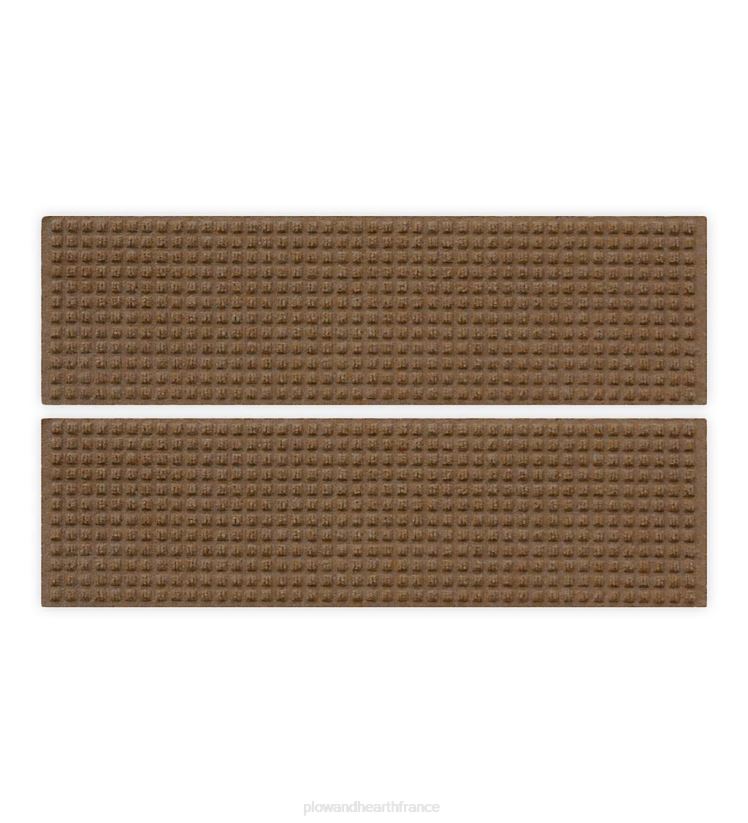 Plow & Hearth cour et jardin marches d'escalier gaufrées - gris 0BNZ1042