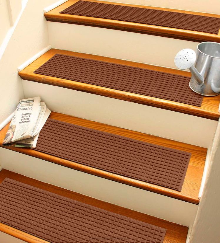 Plow & Hearth cour et jardin marches d'escalier gaufrées - gris 0BNZ1042