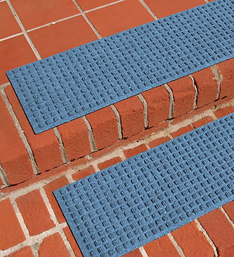 Plow & Hearth cour et jardin marches d'escalier gaufrées - gris 0BNZ1042