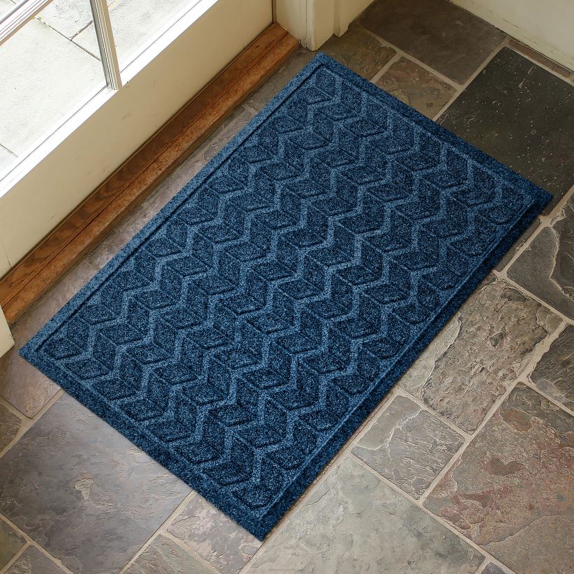 Plow & Hearth cour et jardin paillasson chevron lavable en machine waterhog - granit 0BNZ1071