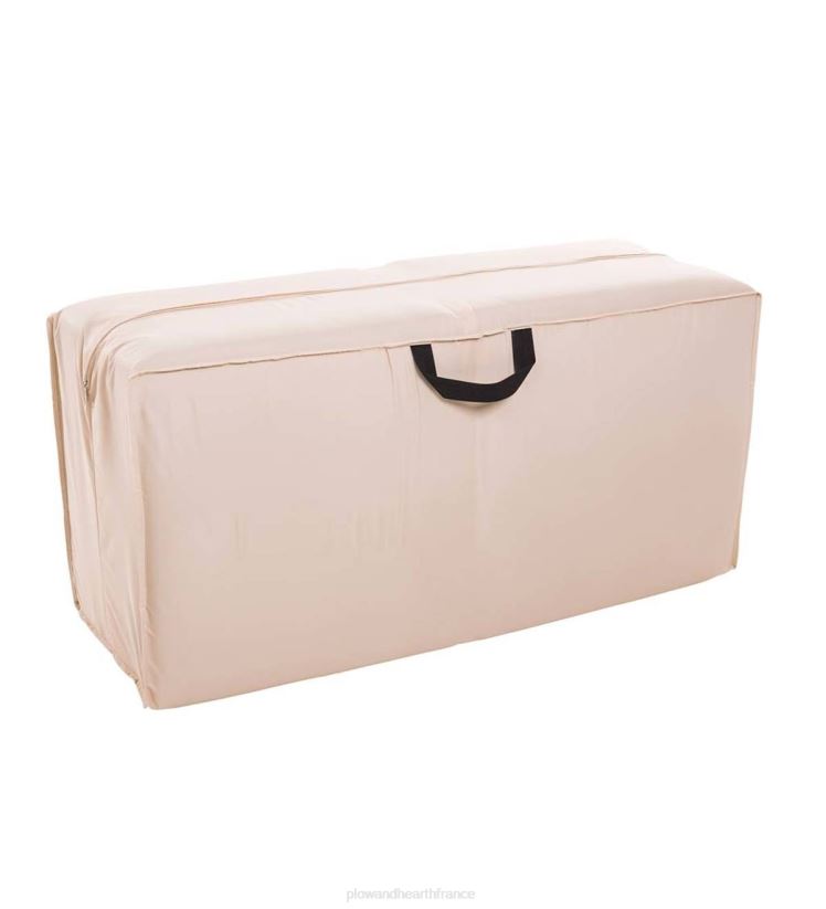 Plow & Hearth cour et jardin sac de rangement pour coussins de mobilier d'extérieur de luxe - beige 0BNZ1027