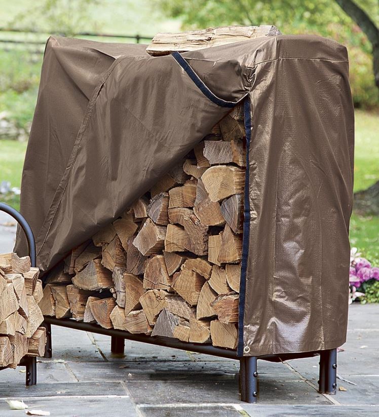 Plow & Hearth cour et jardin support à bois en acier robuste avec un design de fleuron 0BNZ1003