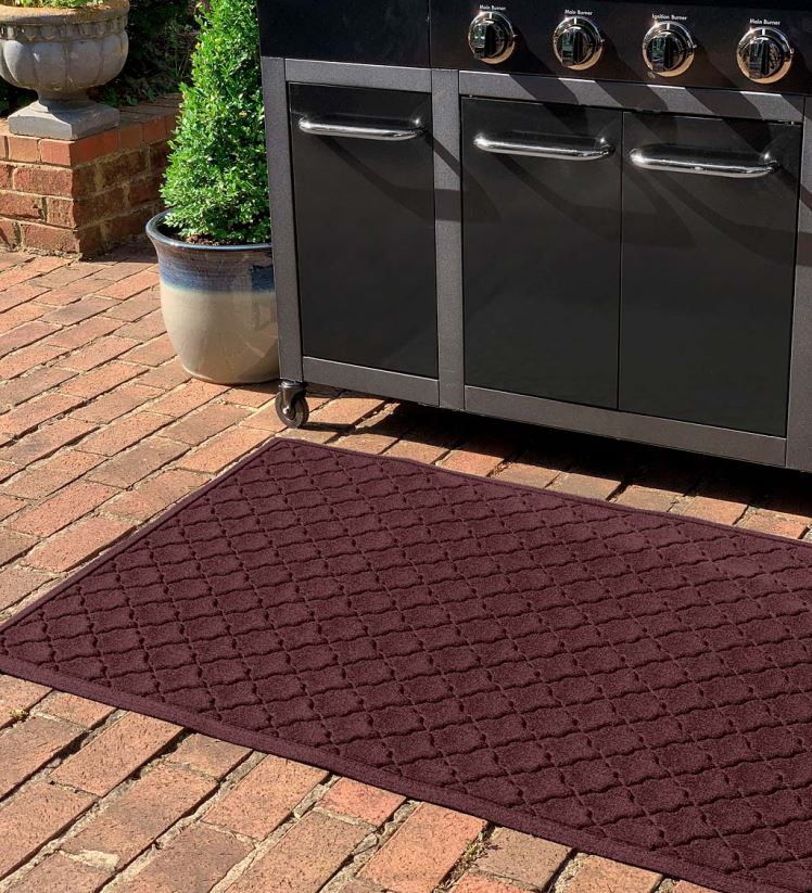 Plow & Hearth cour et jardin tapis de grill waterhog cordova - bordeaux 0BNZ1061