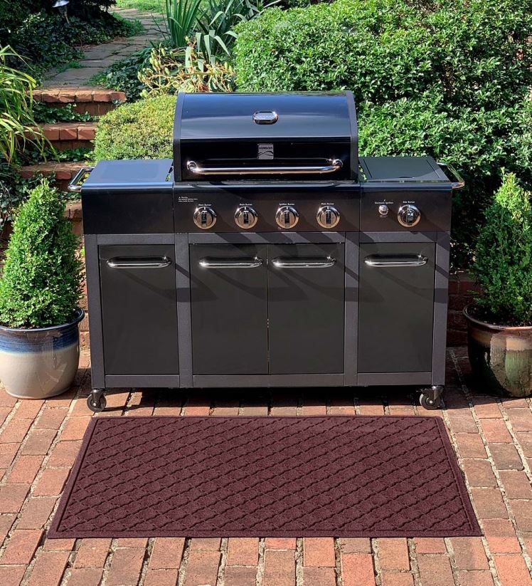 Plow & Hearth cour et jardin tapis de grill waterhog cordova - bordeaux 0BNZ1061