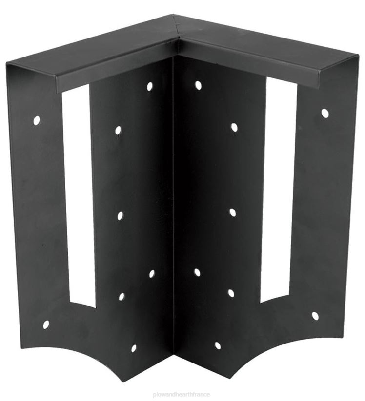 Plow & Hearth cour et jardin Supports d'angle pour lit surélevé en acier, lot de 4 0BNZ989