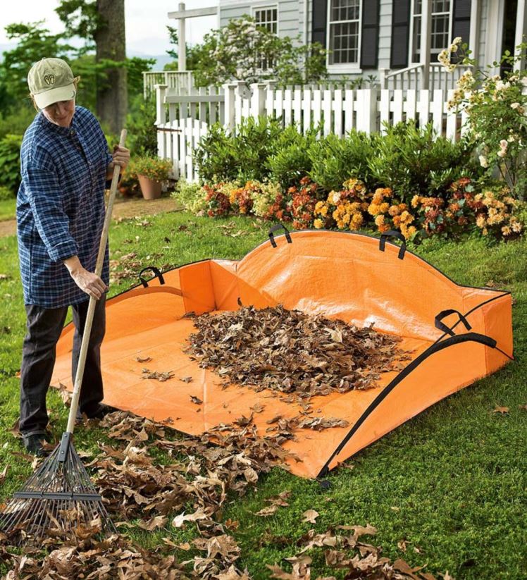 Plow & Hearth cour et jardin transporteur de feuilles ez 0BNZ987