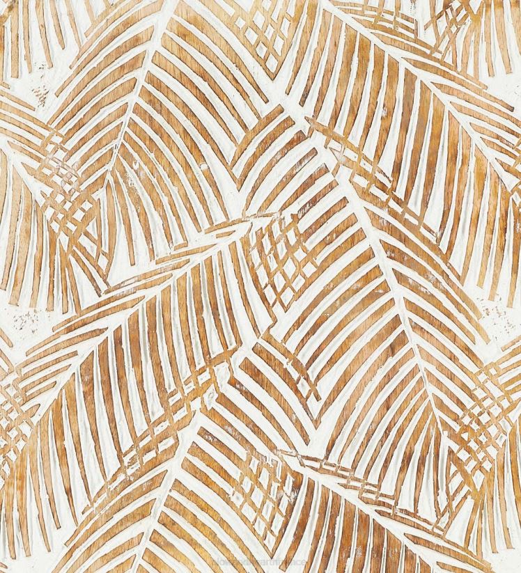 Plow & Hearth meubles art mural tropical lavé à la chaux à deux panneaux 0BNZ2133