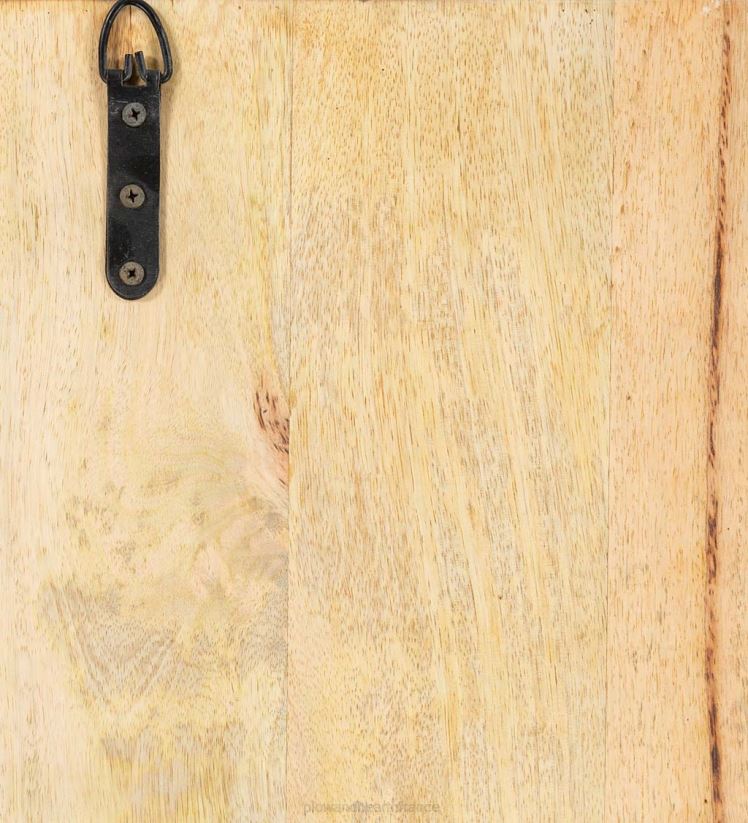 Plow & Hearth meubles art mural tropical lavé à la chaux à deux panneaux 0BNZ2133