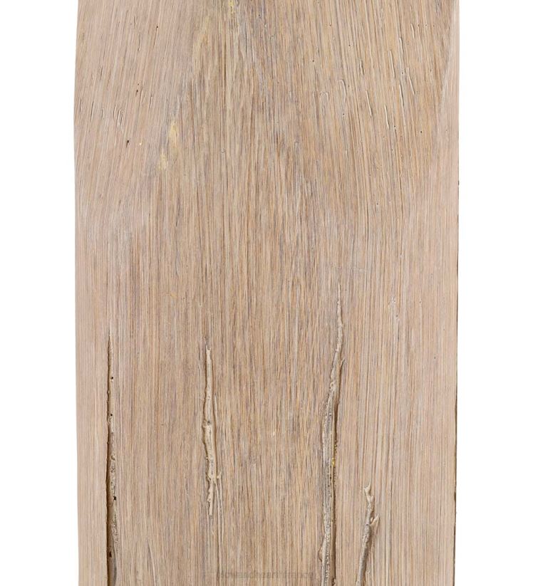 Plow & Hearth meubles lampe de table en bois patiné avec abat-jour en lin naturel 0BNZ2125