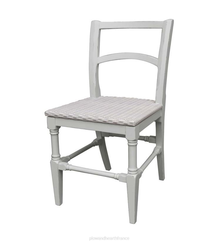 Plow & Hearth meubles Chaise d'appoint en bois de foin de la collection Farmhouse de Laurel Ridge - cacao 0BNZ2107