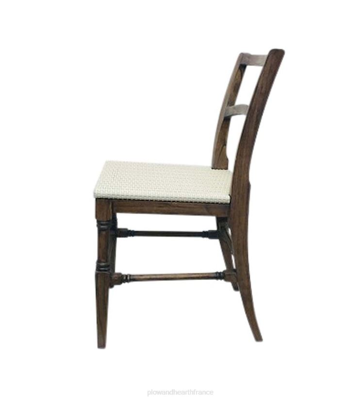 Plow & Hearth meubles Chaise d'appoint en bois de foin de la collection Farmhouse de Laurel Ridge - cacao 0BNZ2107