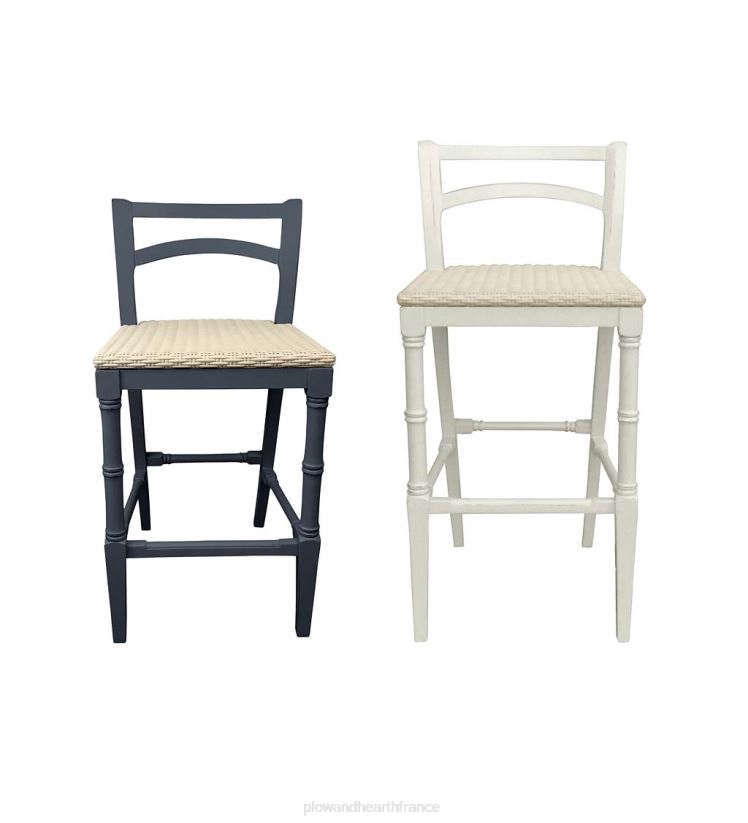 Plow & Hearth meubles Laurel Ridge Farmhouse Collection Comptoir et tabourets de bar en bois de foin 0BNZ2105