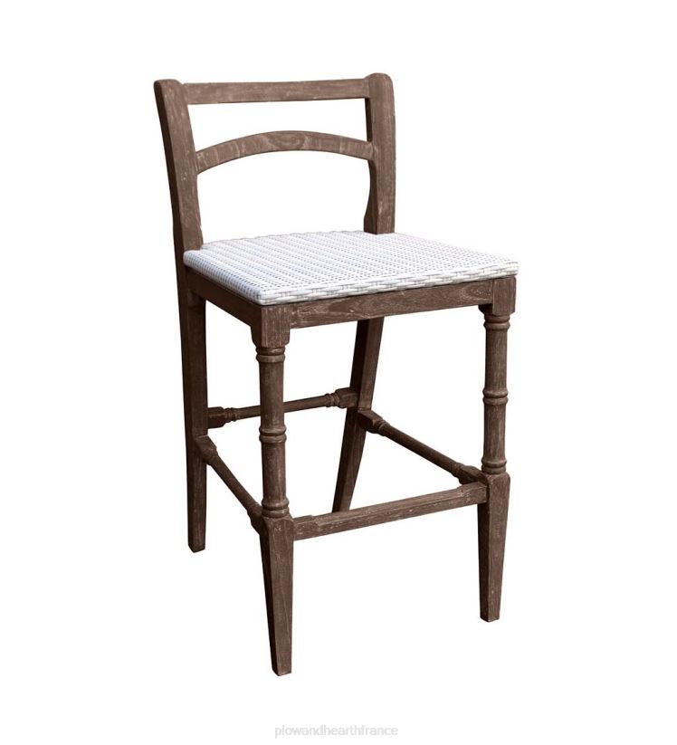 Plow & Hearth meubles Laurel Ridge Farmhouse Collection Comptoir et tabourets de bar en bois de foin 0BNZ2105