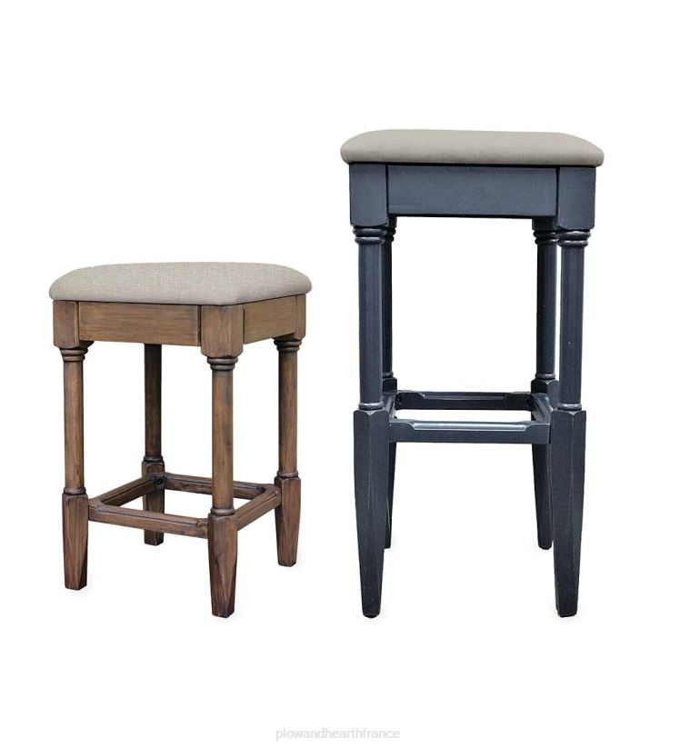Plow & Hearth meubles Laurel Ridge Farmhouse Collection Shelby comptoir et tabourets de bar sans dossier 0BNZ2106