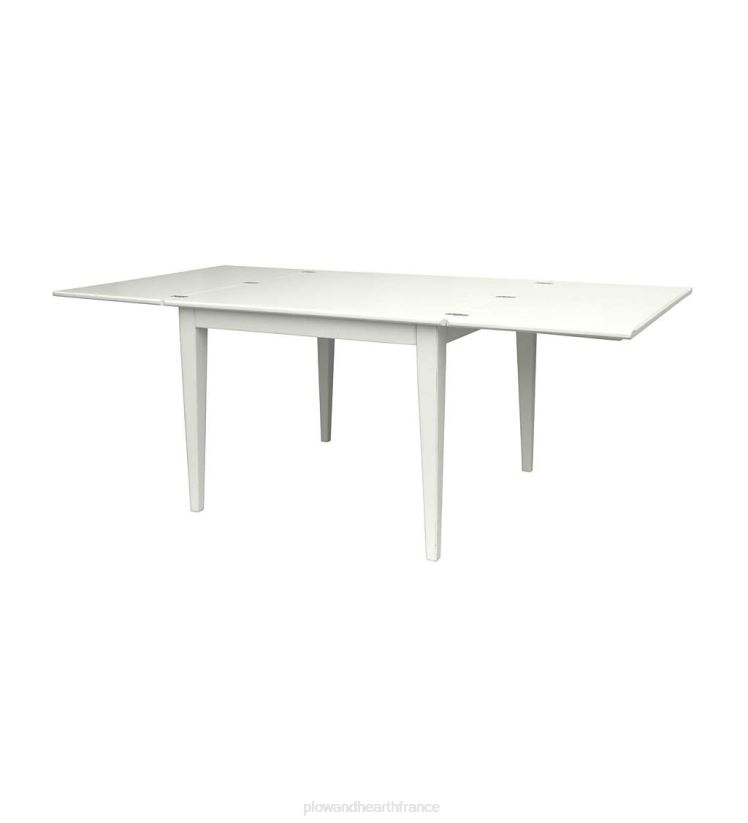 Plow & Hearth meubles Table Shelby de la collection Farmhouse de Laurel Ridge avec feuilles dépliantes - cacao 0BNZ2099