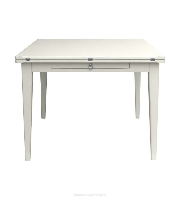 Plow & Hearth meubles Table Shelby de la collection Farmhouse de Laurel Ridge avec feuilles dépliantes - cacao 0BNZ2099