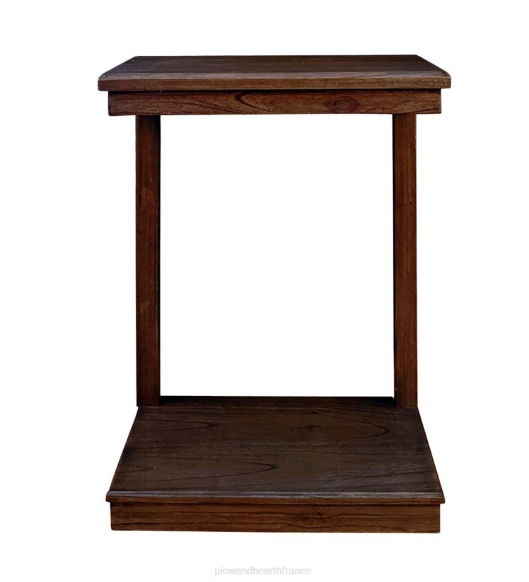 Plow & Hearth meubles Laurel Ridge Farmhouse Collection Holden C Table d'appoint extractible – Cacao 0BNZ2114
