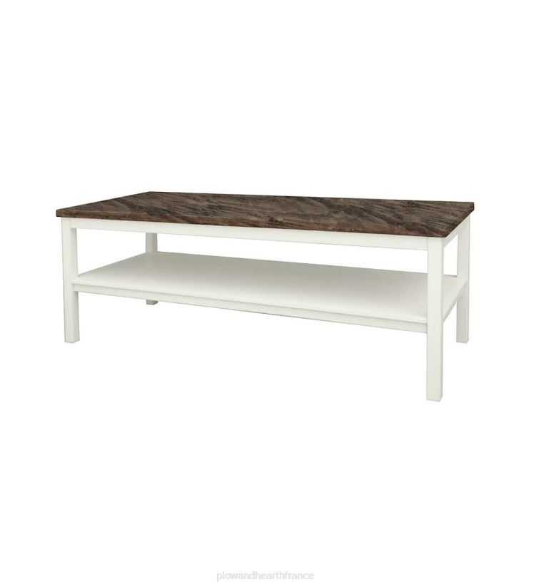 Plow & Hearth meubles Table basse Holden de la collection Farmhouse de Laurel Ridge - cacao 0BNZ2115
