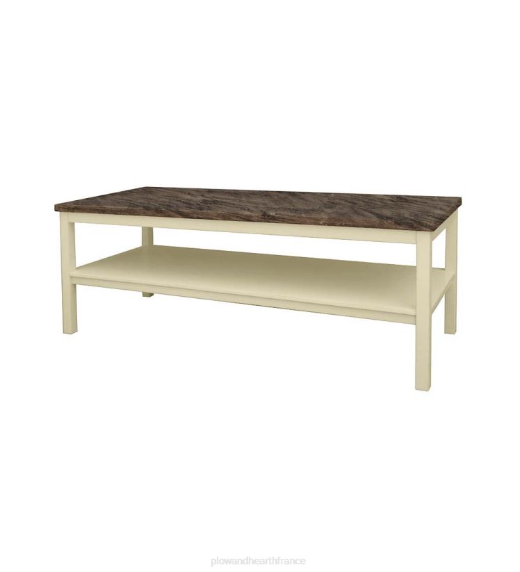 Plow & Hearth meubles Table basse Holden de la collection Farmhouse de Laurel Ridge - cacao 0BNZ2115