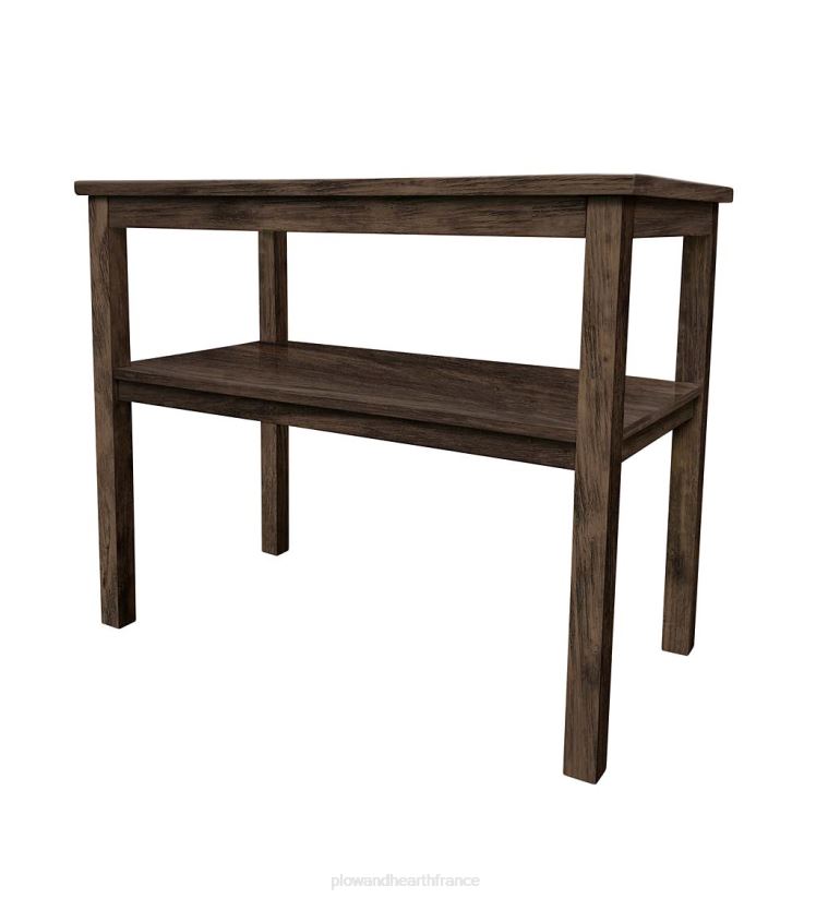 Plow & Hearth meubles Table d'appoint Holden de la collection Farmhouse de Laurel Ridge - cacao 0BNZ2111