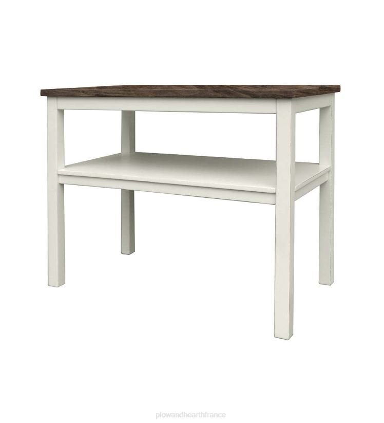 Plow & Hearth meubles Table d'appoint Holden de la collection Farmhouse de Laurel Ridge - cacao 0BNZ2111