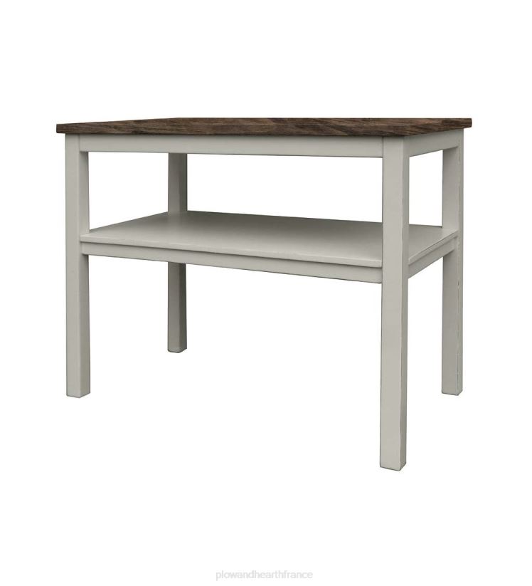 Plow & Hearth meubles Table d'appoint Holden de la collection Farmhouse de Laurel Ridge - cacao 0BNZ2111