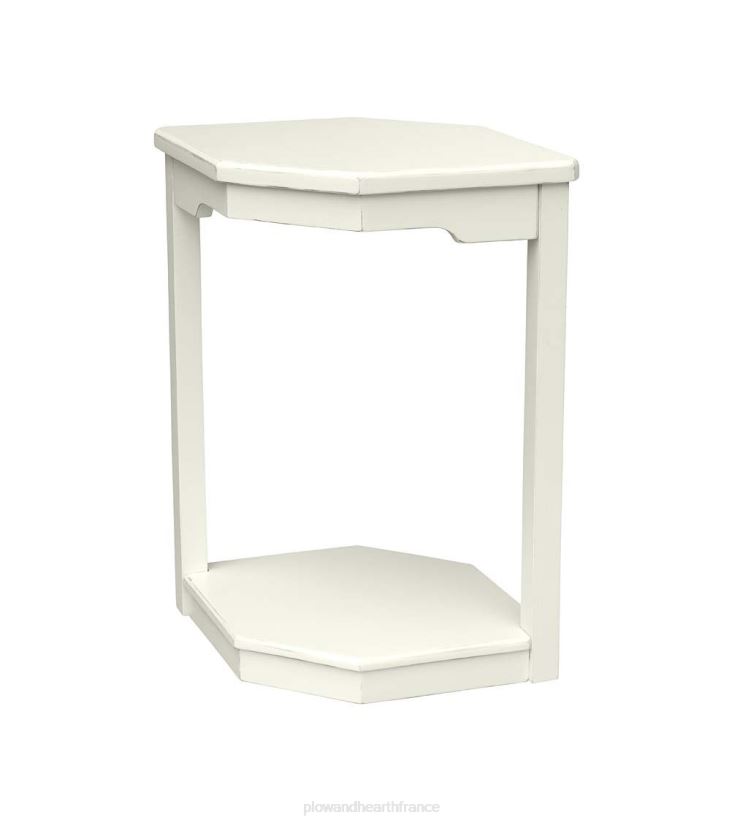 Plow & Hearth meubles Table hexagonale Holden de la collection Farmhouse de Laurel Ridge - gris/cacao 0BNZ2116