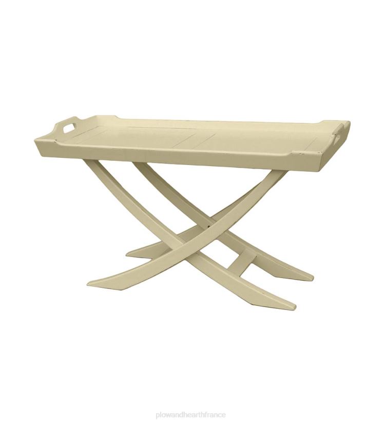 Plow & Hearth meubles Tables à plateaux Holden de la collection Farmhouse de Laurel Ridge 0BNZ2110