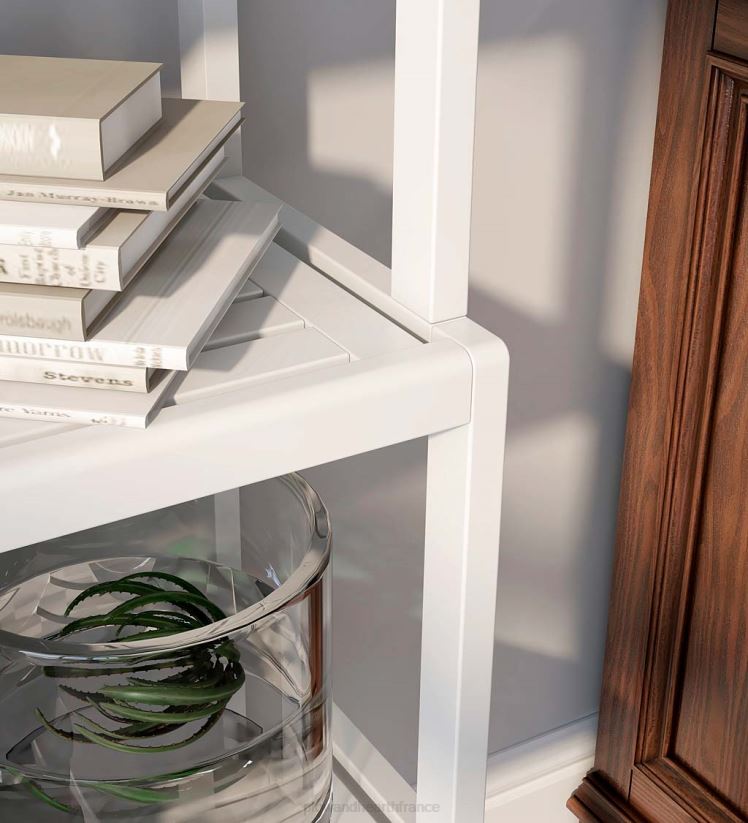 Plow & Hearth meubles bibliothèque à étagères à quatre niveaux de ferme - expresso 0BNZ2117