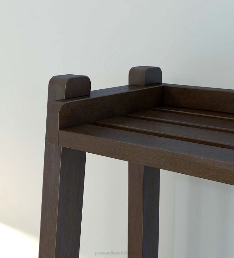 Plow & Hearth meubles étagère échelle penchée en bois à 4 niveaux de ferme - blanc 0BNZ2119