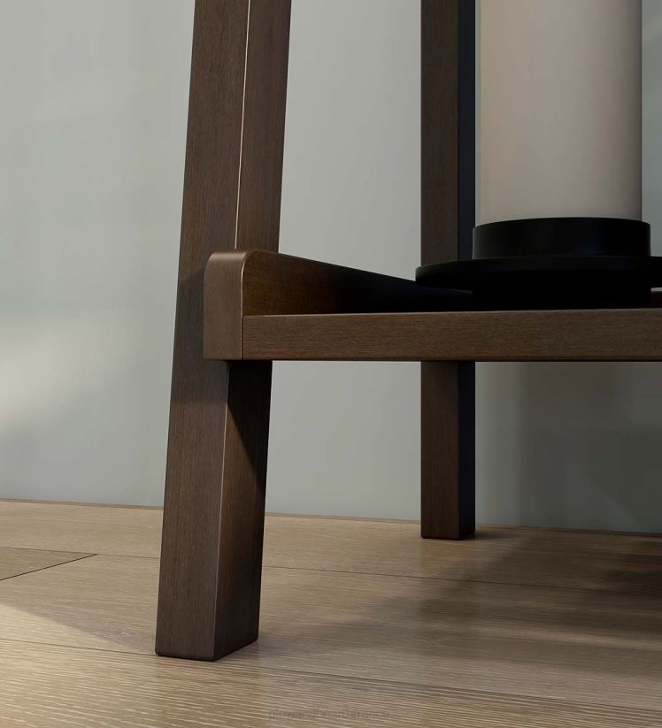 Plow & Hearth meubles étagère échelle penchée en bois à 4 niveaux de ferme - blanc 0BNZ2119