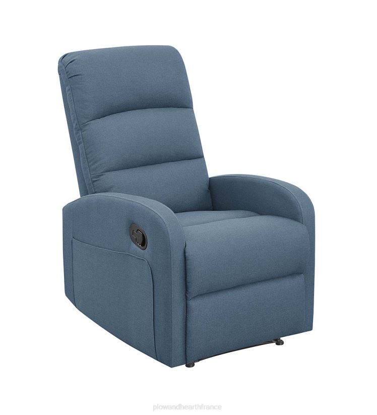 Plow & Hearth meubles Fauteuil inclinable manuel rembourré emilia - gris 0BNZ2027