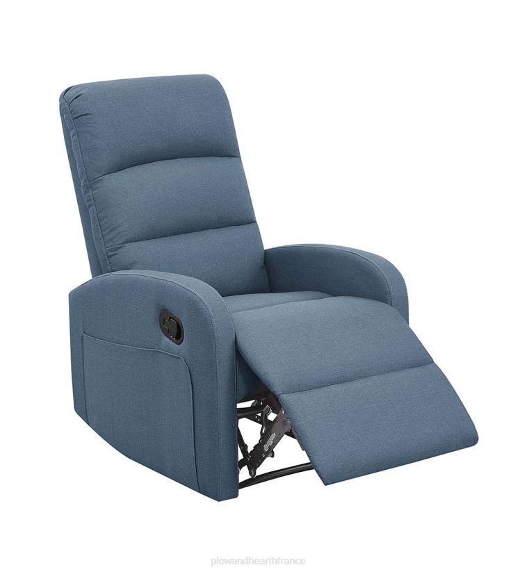 Plow & Hearth meubles Fauteuil inclinable manuel rembourré emilia - gris 0BNZ2027