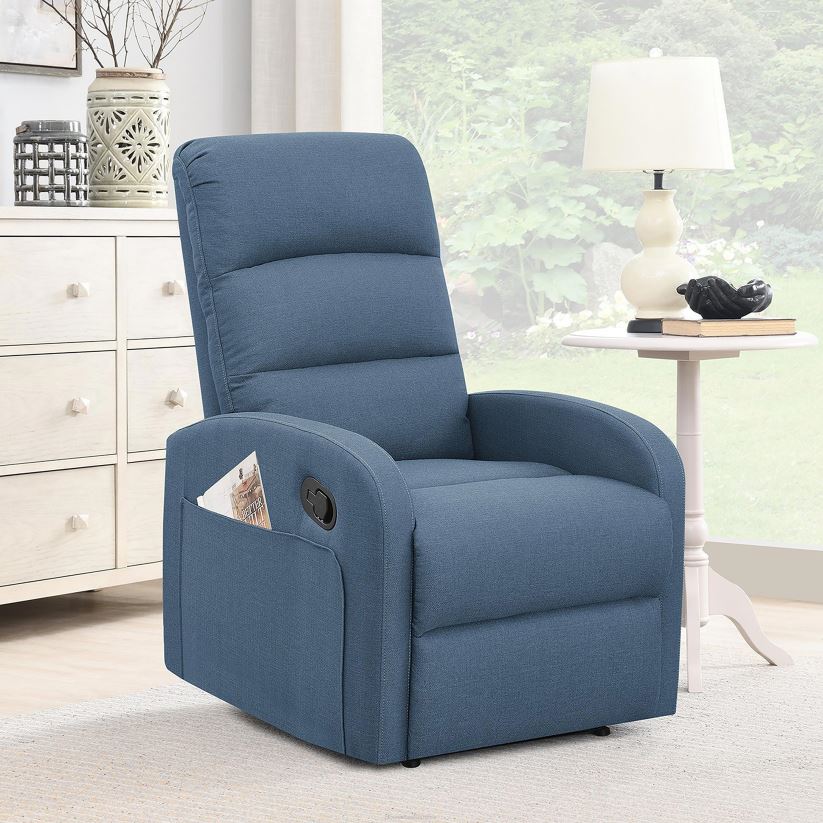 Plow & Hearth meubles Fauteuil inclinable manuel rembourré emilia - gris 0BNZ2027