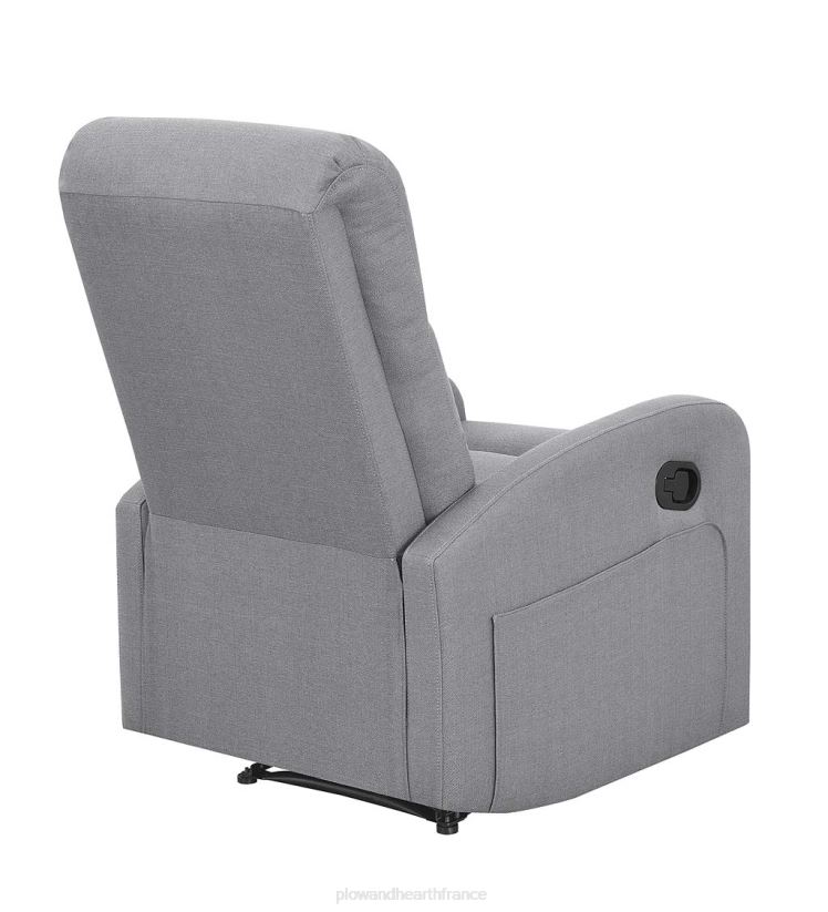 Plow & Hearth meubles Fauteuil inclinable manuel rembourré emilia - gris 0BNZ2027