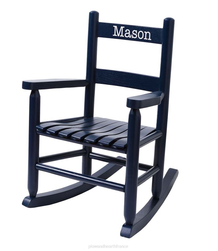 Plow & Hearth meubles bascule à dossier échelle en chêne pour enfant - personnalisation facultative 0BNZ2029