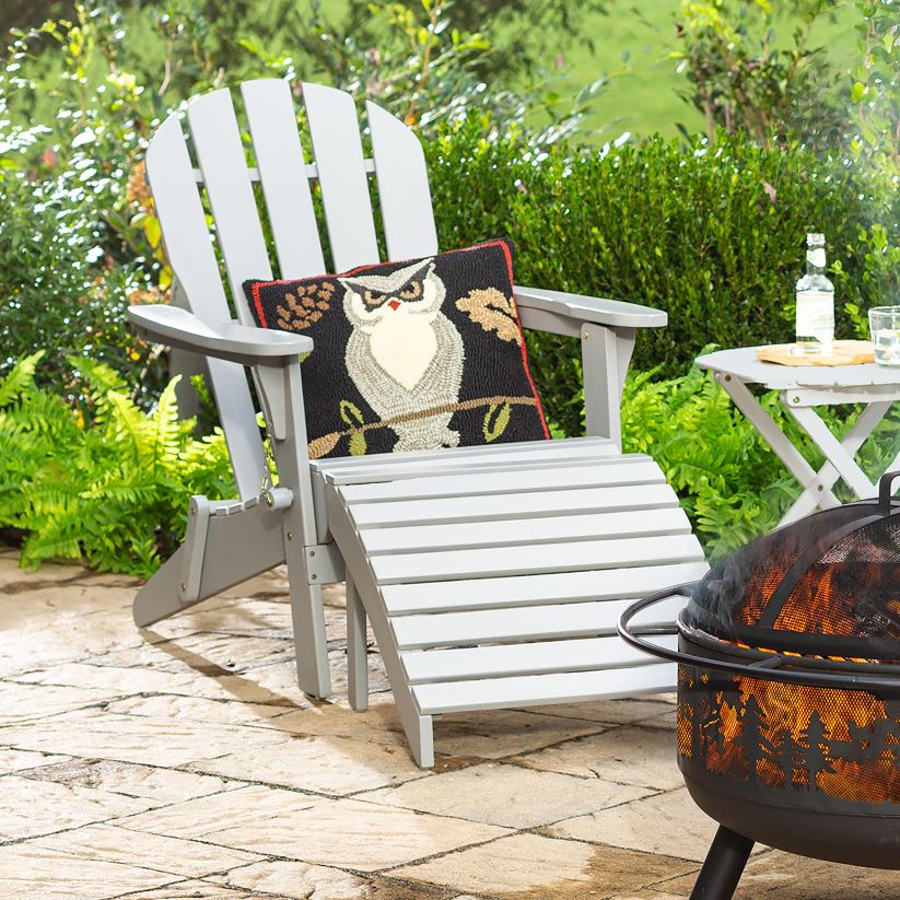 Plow & Hearth meubles chaise adirondack en bois d'eucalyptus - teinture naturelle 0BNZ3237